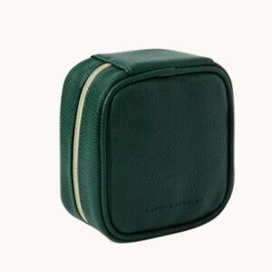 POPPY & PEONIES THE TECHED OUT CASE - HERITAGE GREEN - COMES EMPTY - NEW